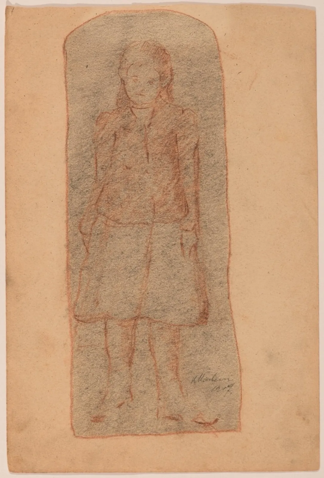 Young woman (recto) / Sketch of the portrait of a woman (verso)