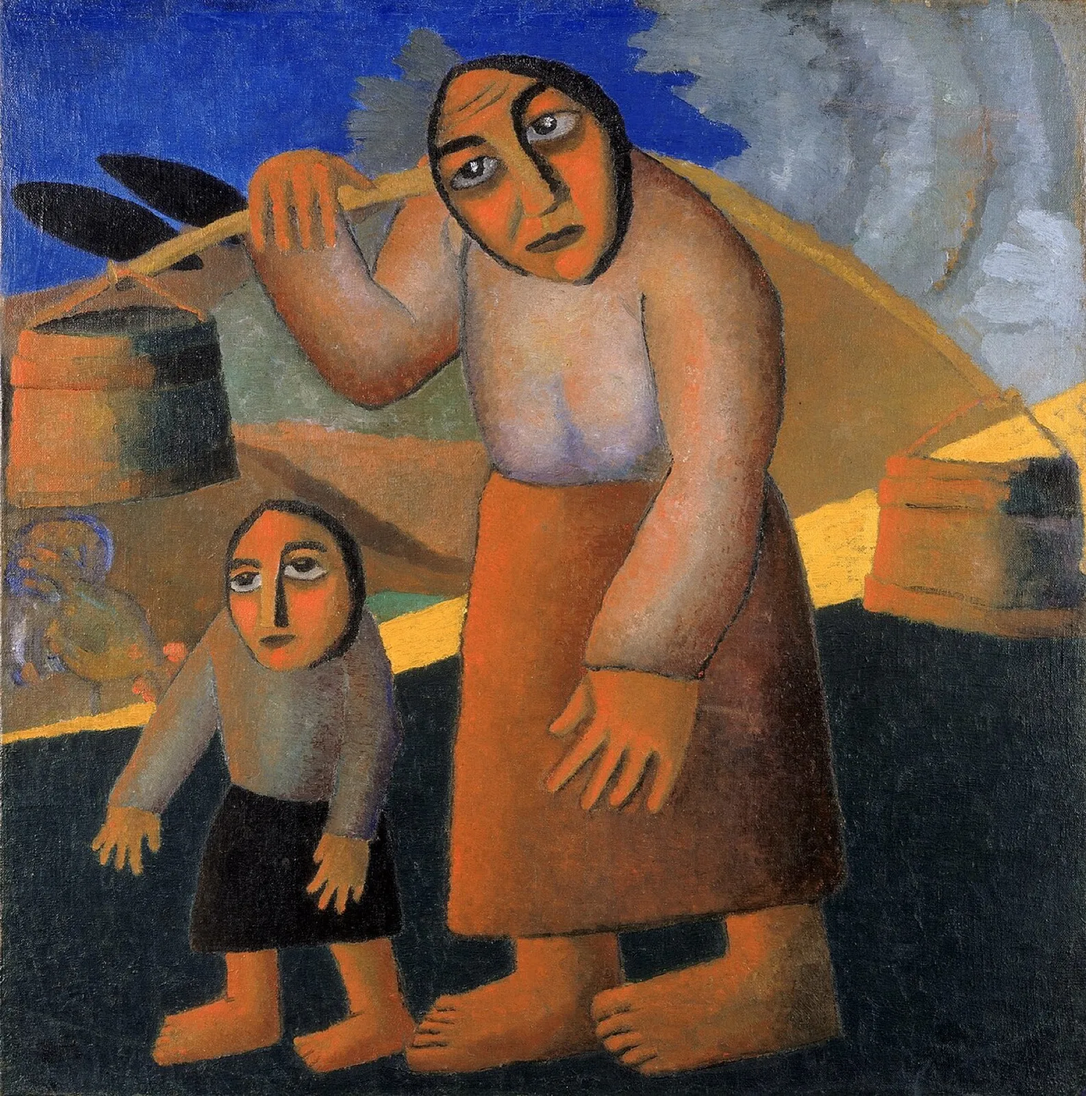 Peasant Woman with Buckets