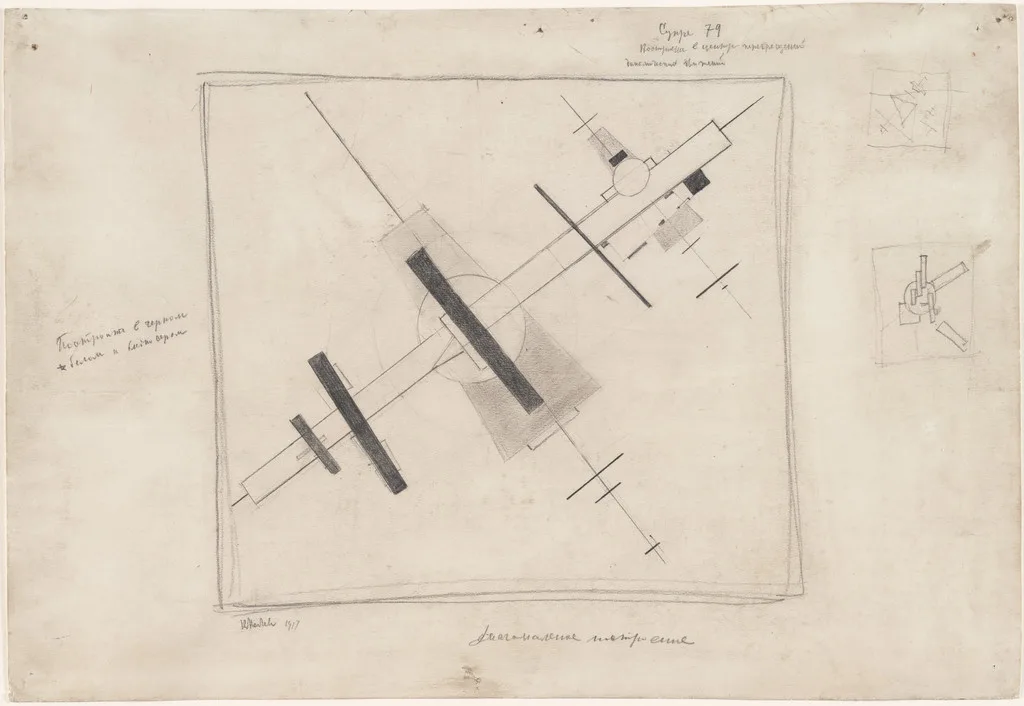 Suprematist Diagonal Construction 79