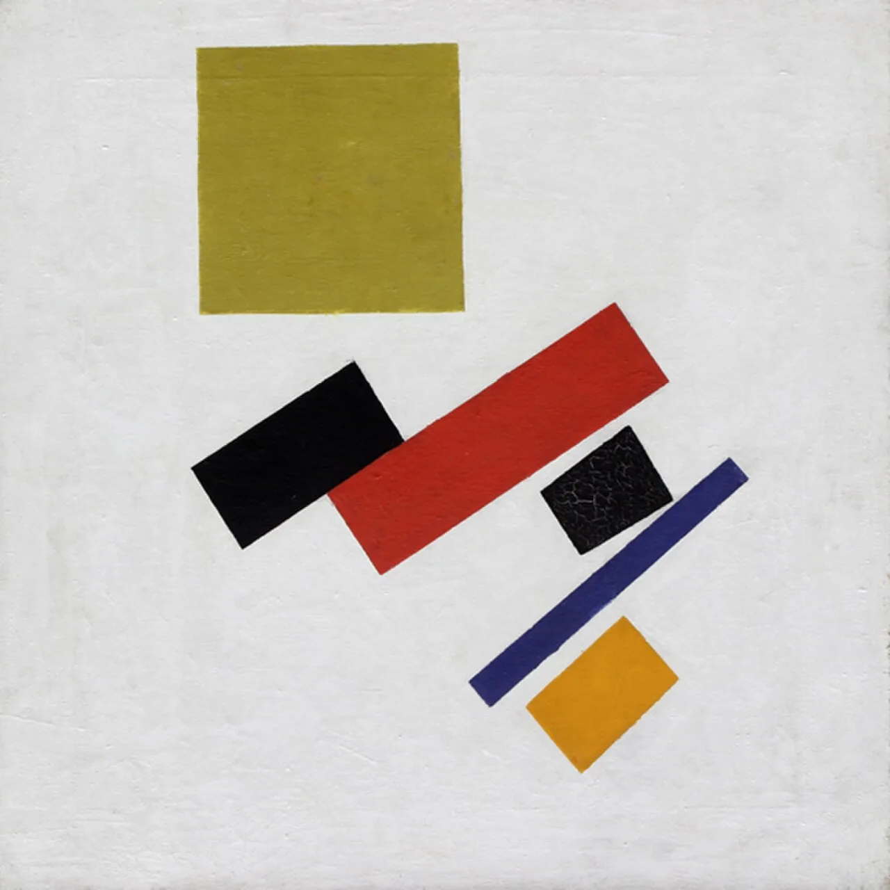Pictorial Masses in Movement. Suprematist Composition
