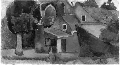 A farm in a landscape