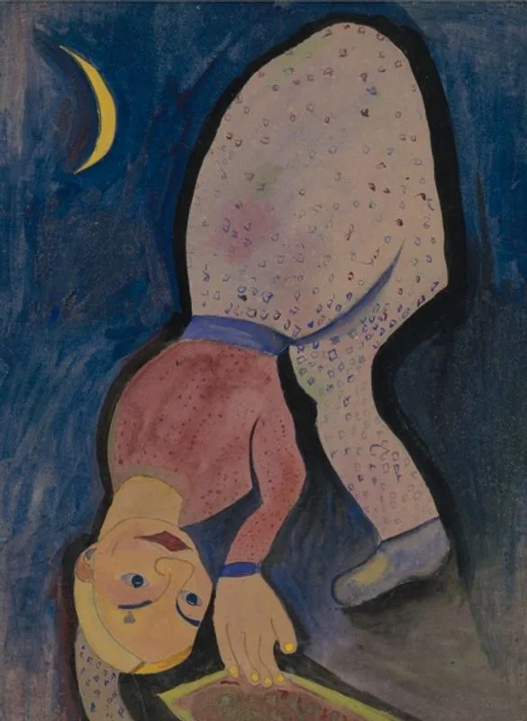 Girl with moon