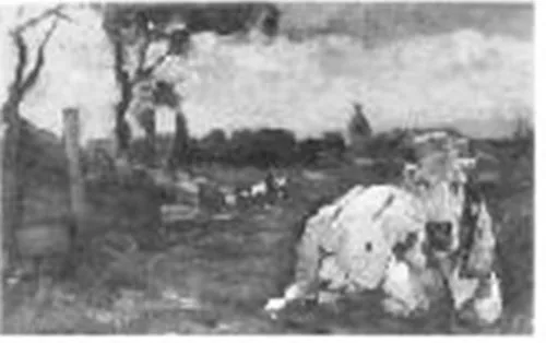 Cow in a landscape