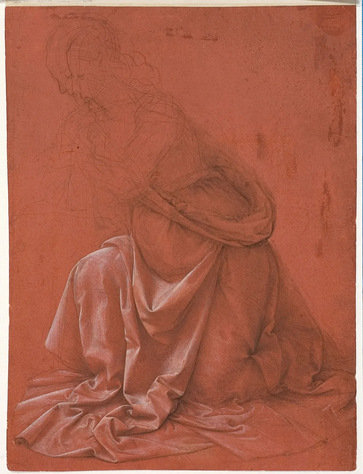 Drapery Study for a Kneeling Figure turned to the Left (Zöllner 181)