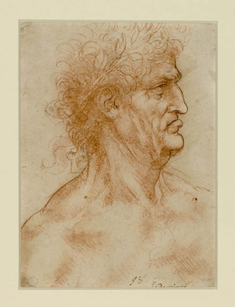 Profile Study of an Old Man with a Laurel Wreath