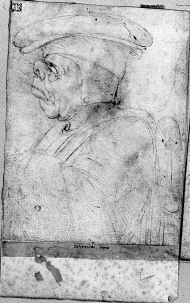 Grotesque Head of an Old Man with a Hat, Seen in Profile (Zöllner 217)