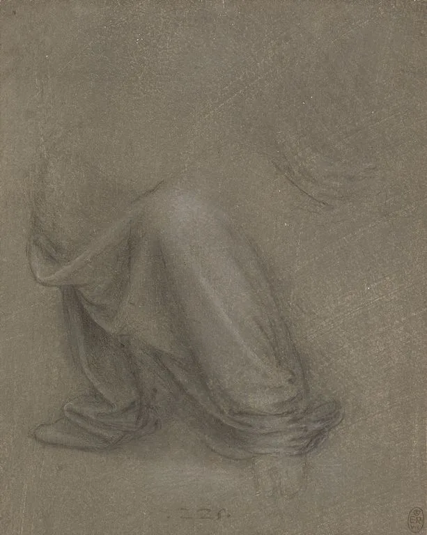 Drapery Study for Saint Anne (Zöllner 37)