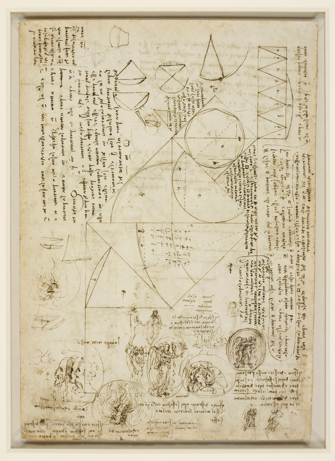 Geometric Drawings and Studies for an Allegory (Truth and Falsehood)