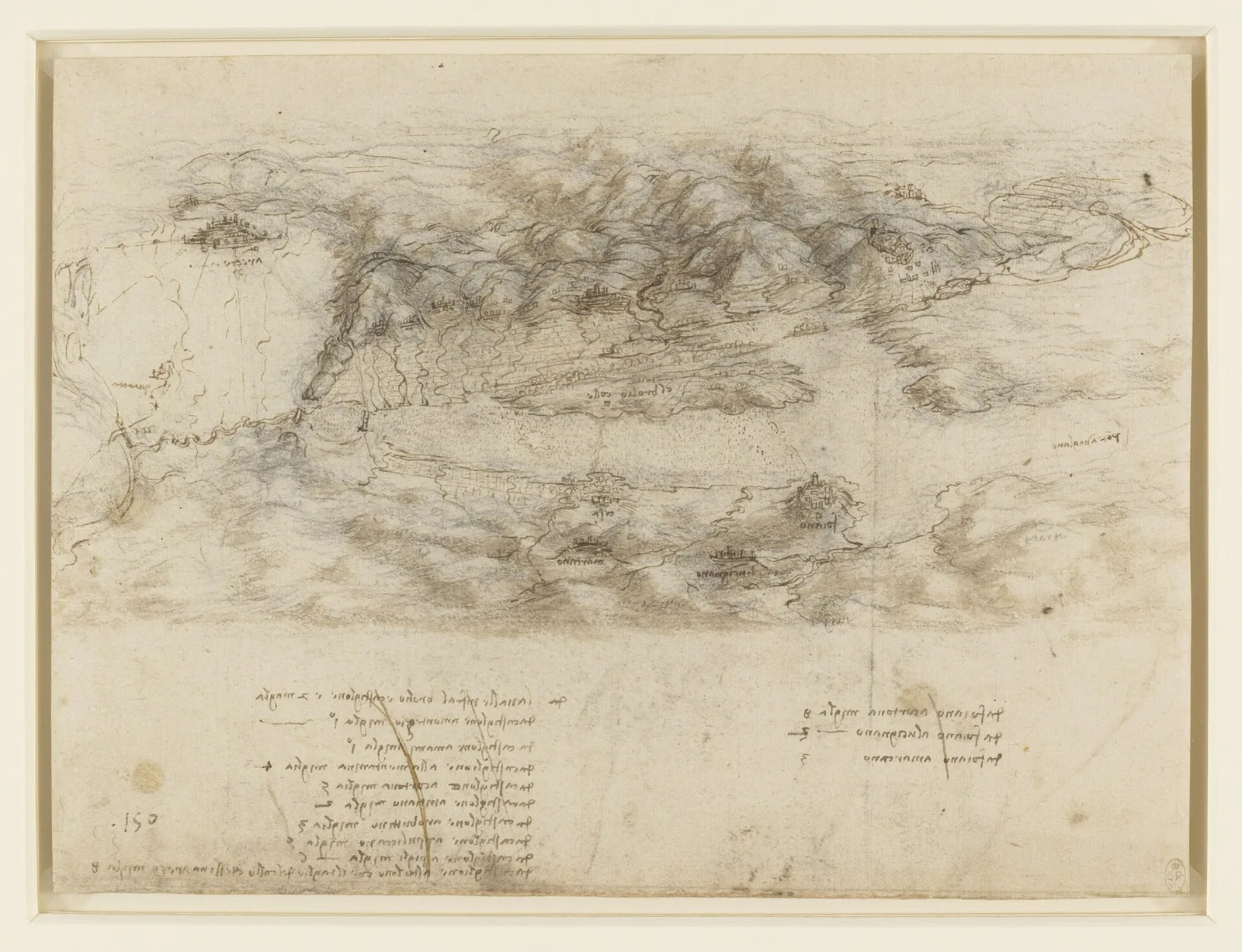 Bird's-eye View of the Region around Arezzo