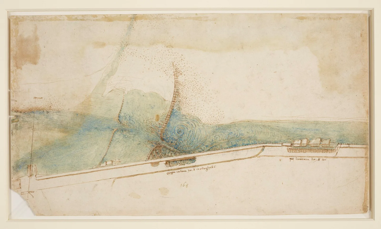 Embankment and Breakwaters to Divert the Arno, a few Kilometres East of Florence