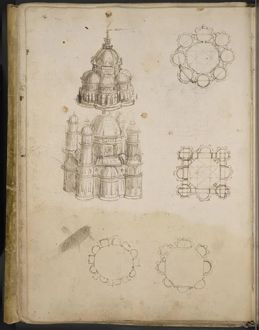 Studies for a Building on a Centralized Plan (Zöllner 488)