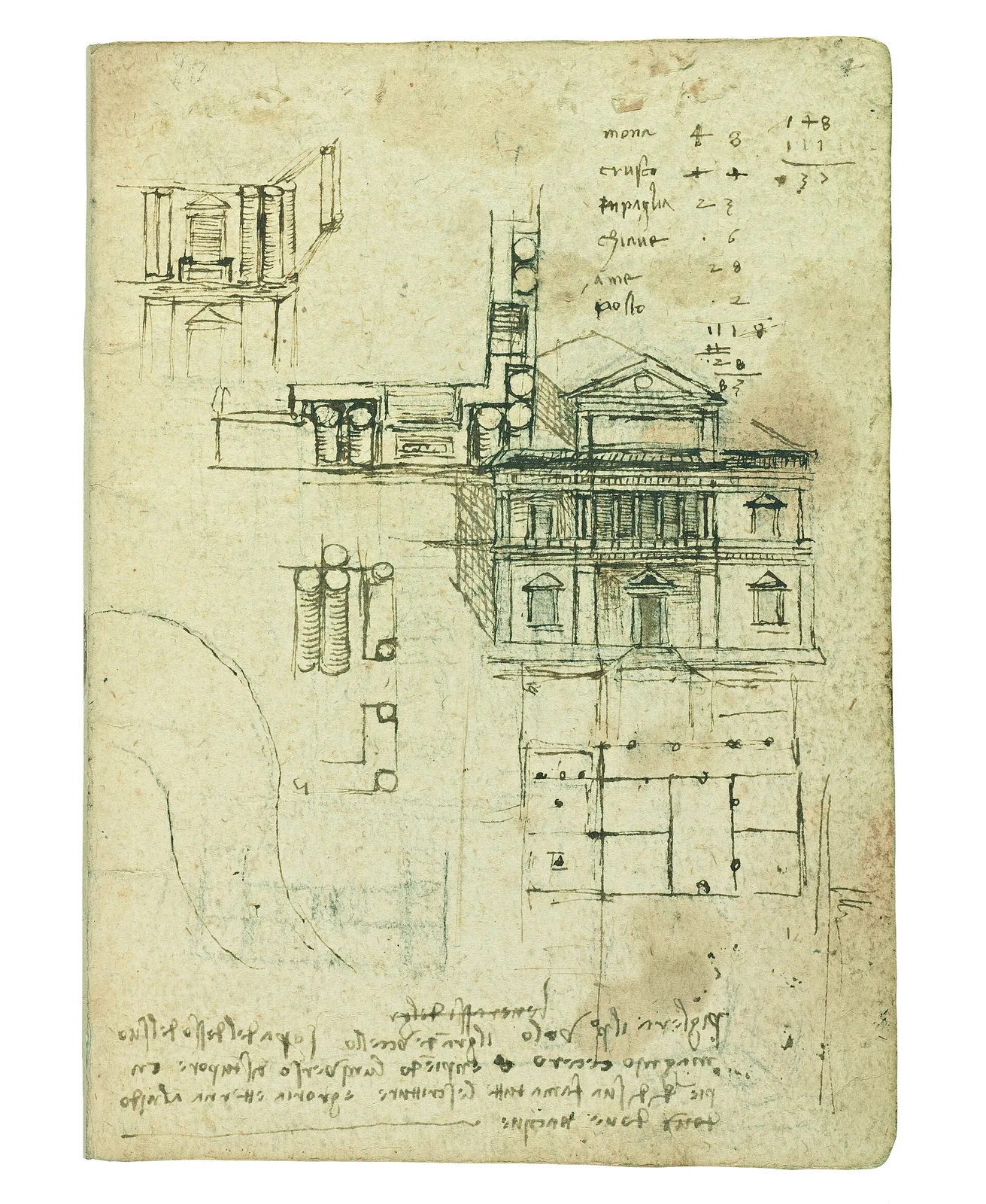 Studies for the Villa Caprini