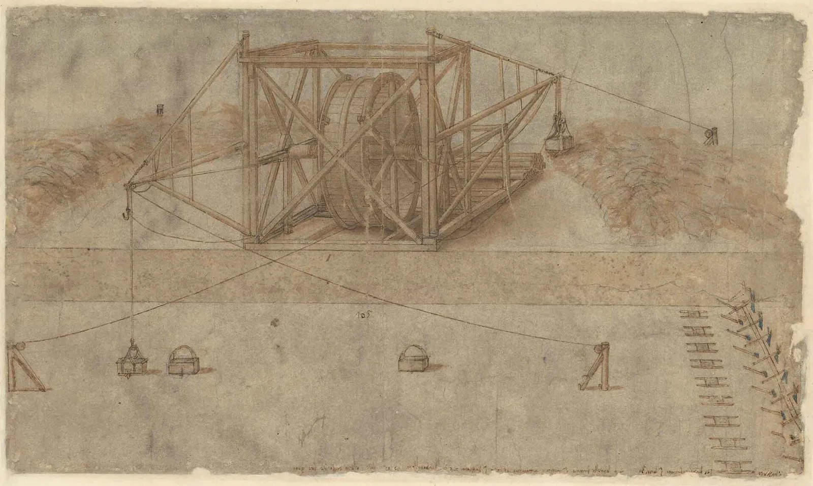 Excavator for Canal Construction (based on design of another engineer)