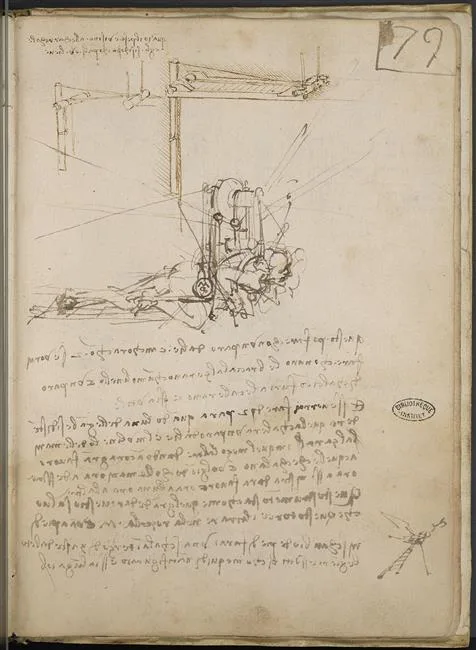 Studies of a Flying Machine with a Hand- and Foot-Powered Mechanism