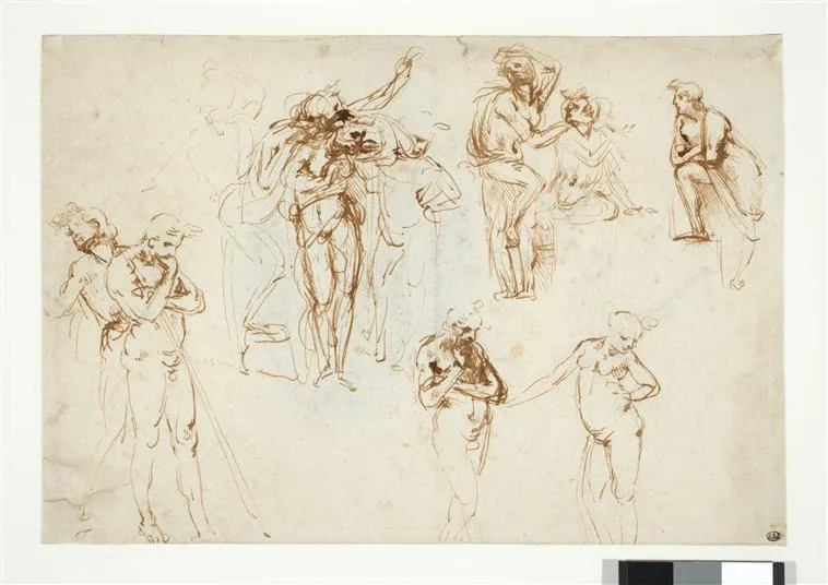 Figural Studies for the Adoration of the Magi (Zöllner 9)