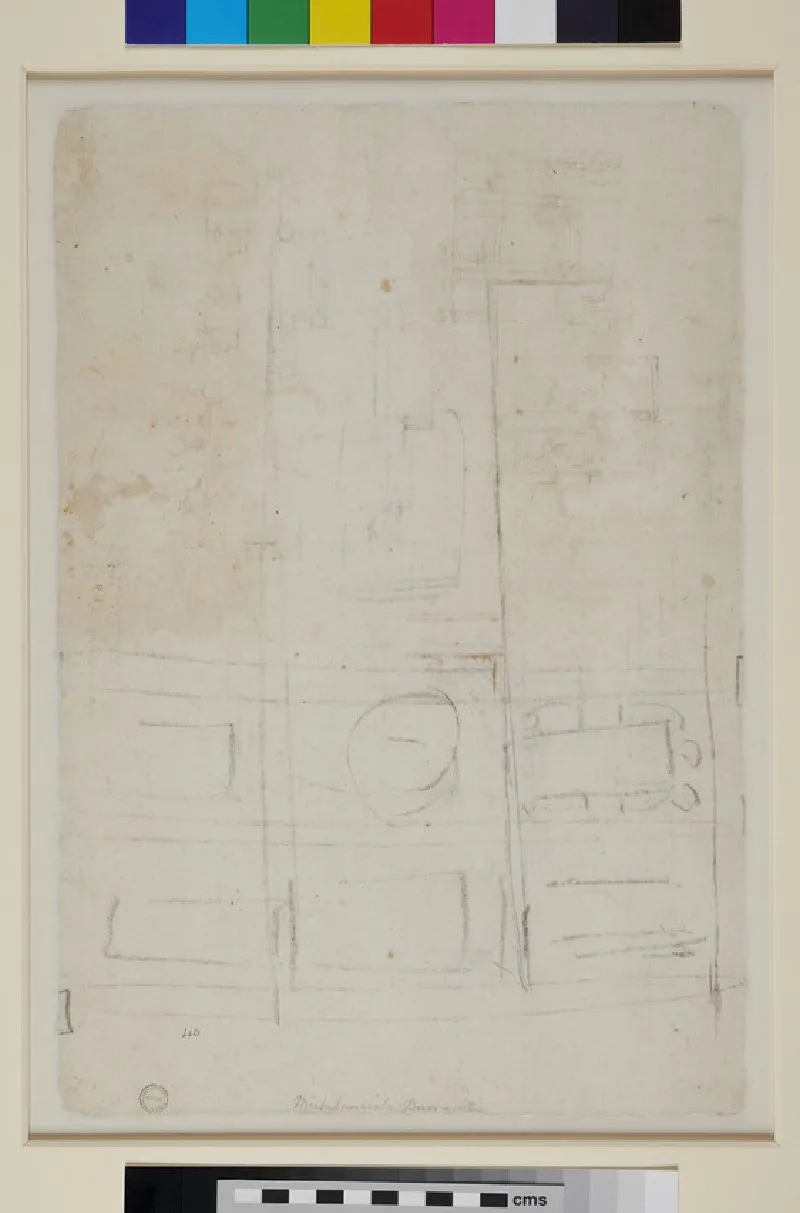 Elevation and Plans for a Double Medici Tomb