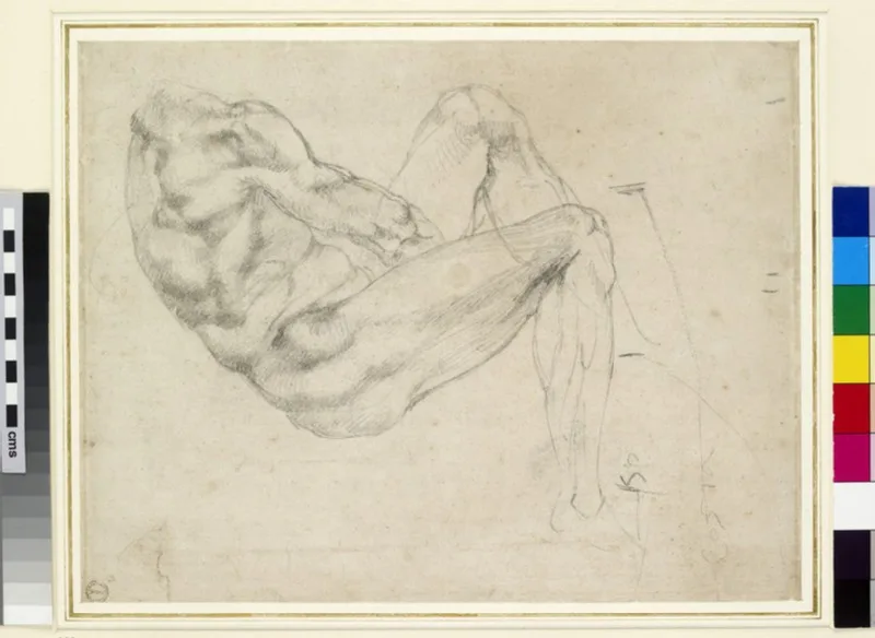 Study of a recumbent male figure