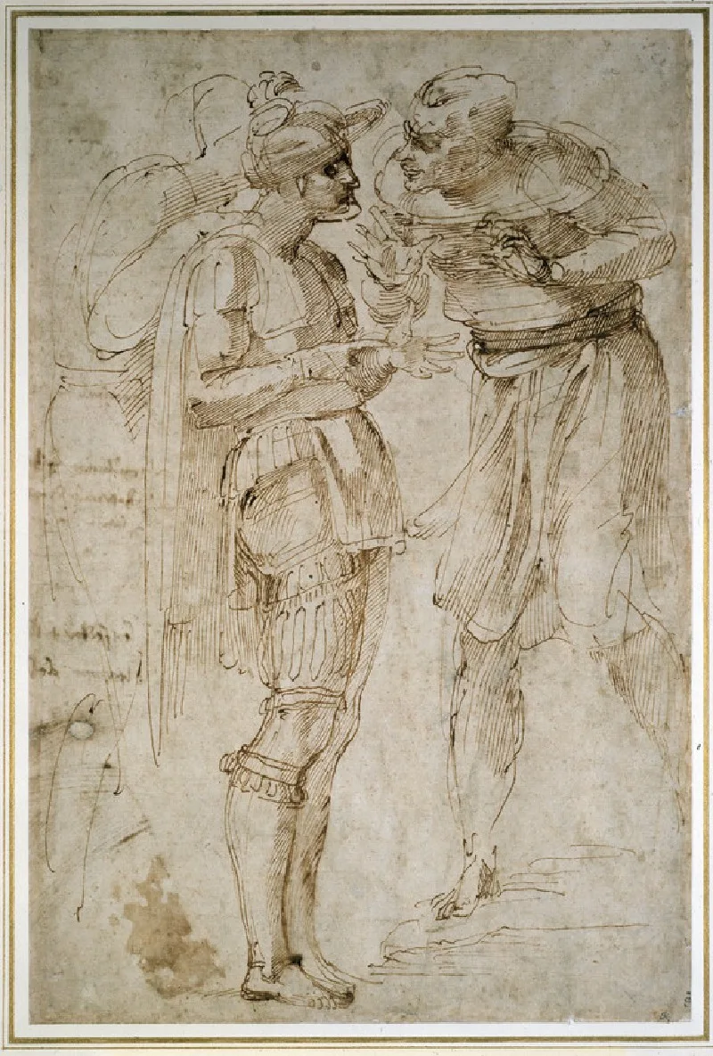 Three Men in Conversation