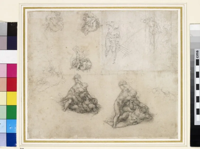 Studies for David and Goliath and for Christ in the Expulsion of the Merchants from the Temple