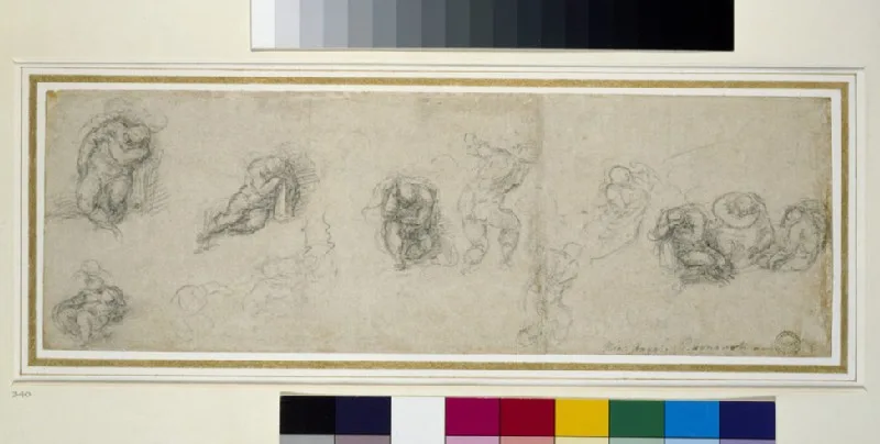 Studies of a sleeping Apostle and other Figures