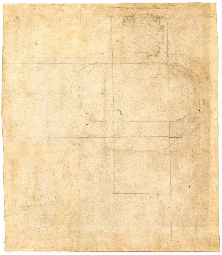 A ground plan of a chapel, .a