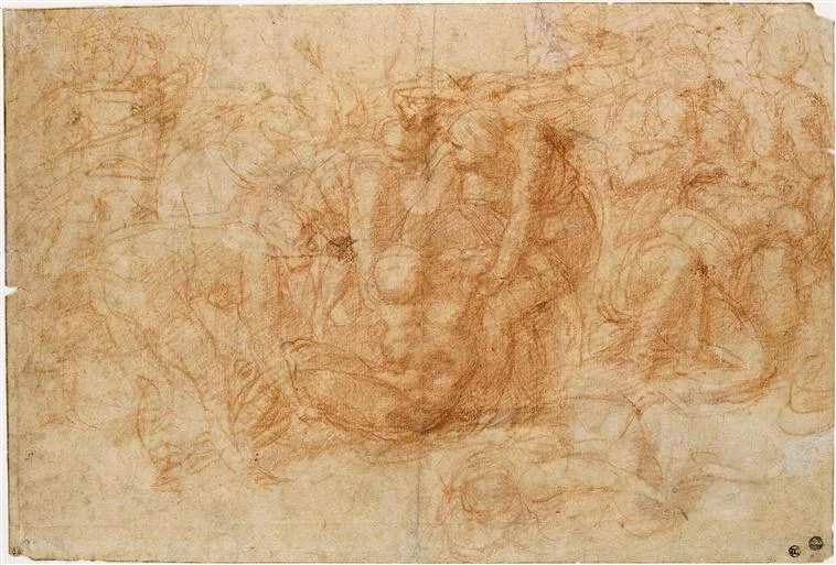 Etude pour la Mise au tombeau du Christ, NI1661recto;AI650recto