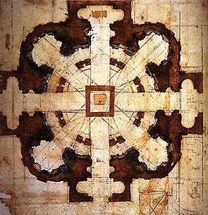 Pianta per la chiesa di San Giovanni dei Fiorentini, circa