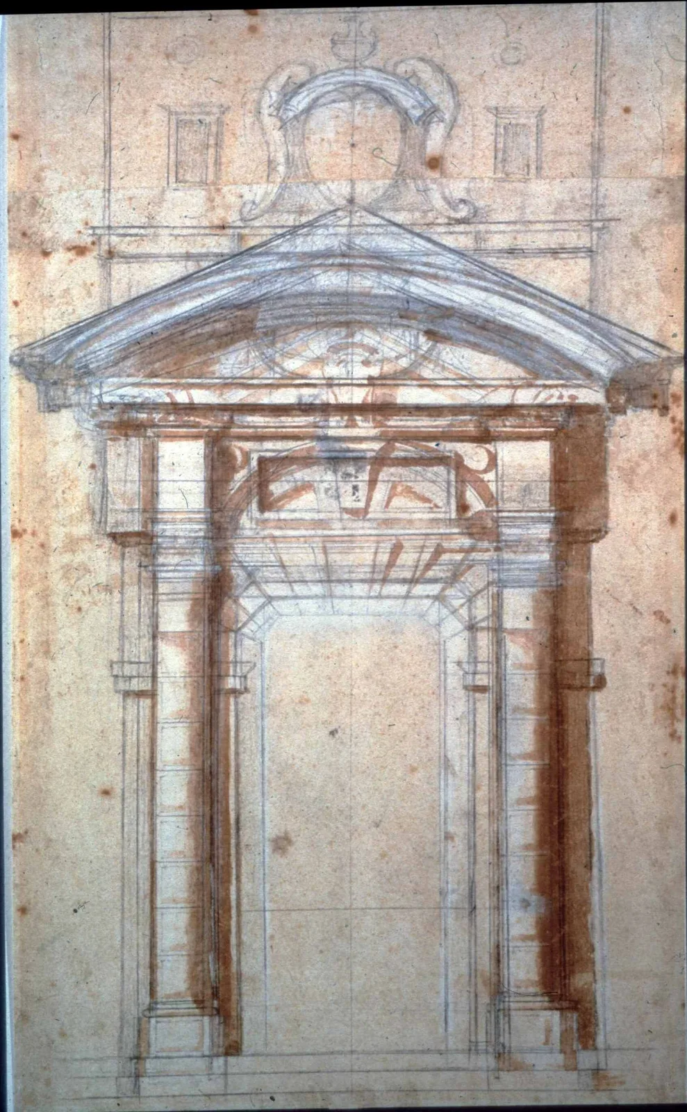 particolare di una finestra di Porta Pia (Casa Buonarroti)