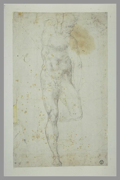 Etude d'homme nu, debout