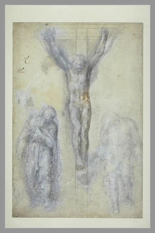 Le Christ en croix avec la Vierge et saint Jean