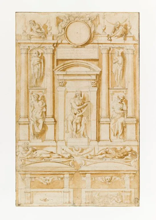 Etudes pour l'un des tombeaux des Médicis, à San Lorenzo