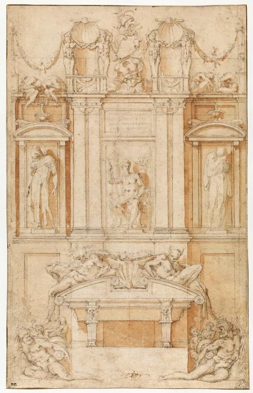 Etude pour l'un des tombeaux des Médicis, à San Lorenzo