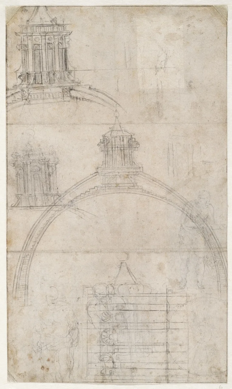 Cross-section of the dome of St Peter’s in Rome