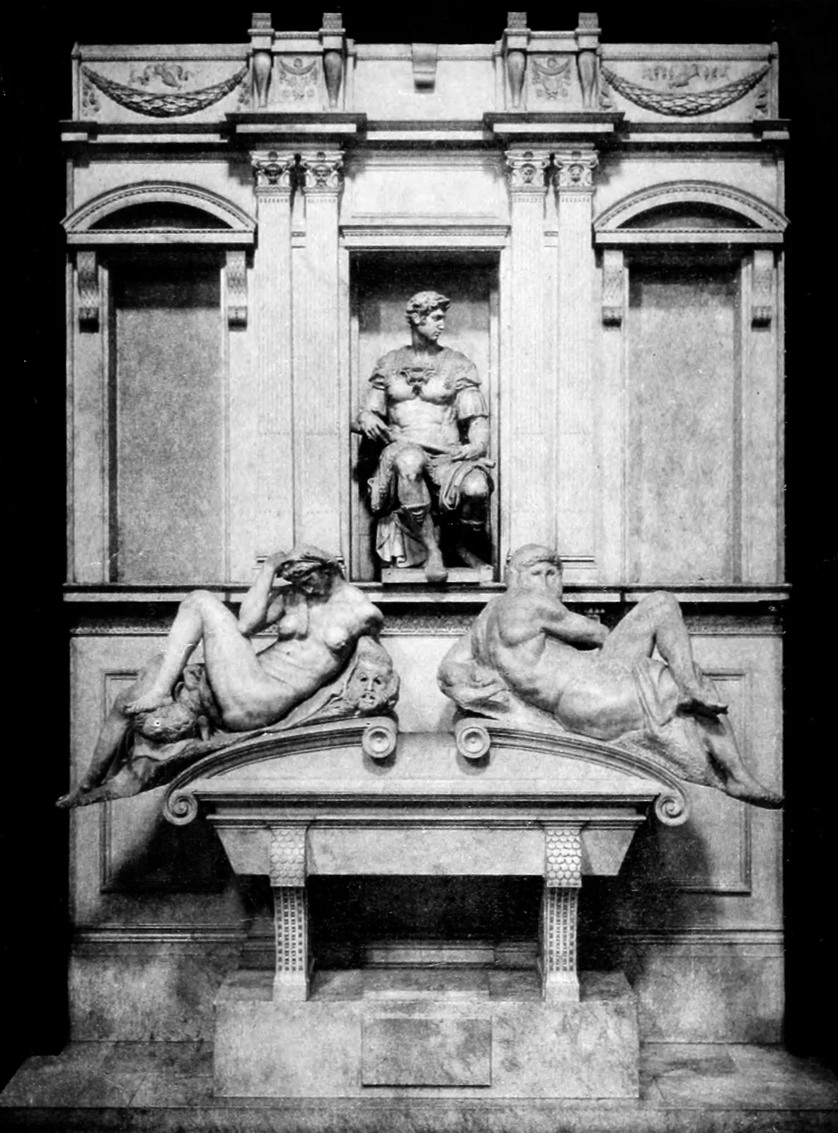 Tomb of Giuliano de' Medici, Duke of Nemours, Night and Day