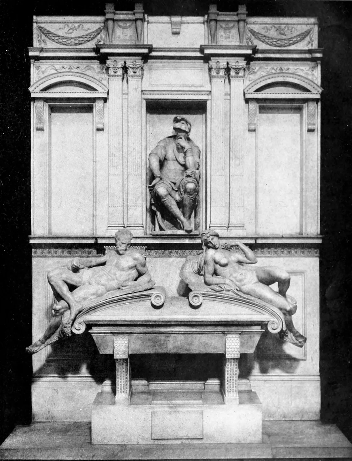Tomb of Lorenzo de' Medici, Duke of Urbino, Dusk and Dawn