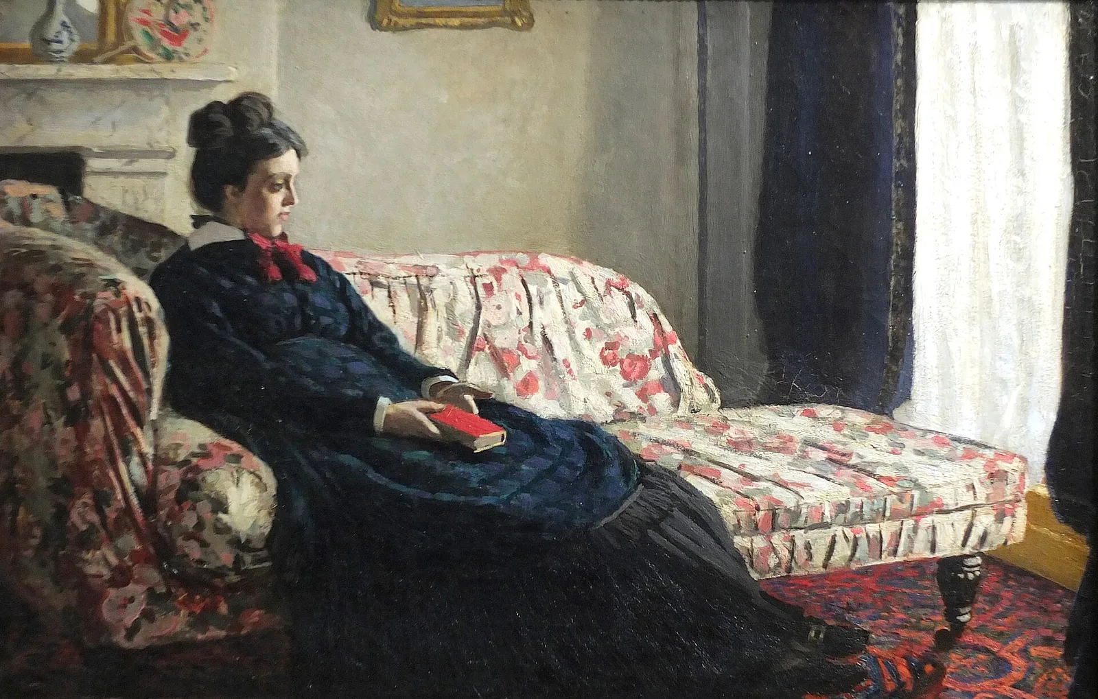 Meditation, Madame Monet Sitting on a Sofa