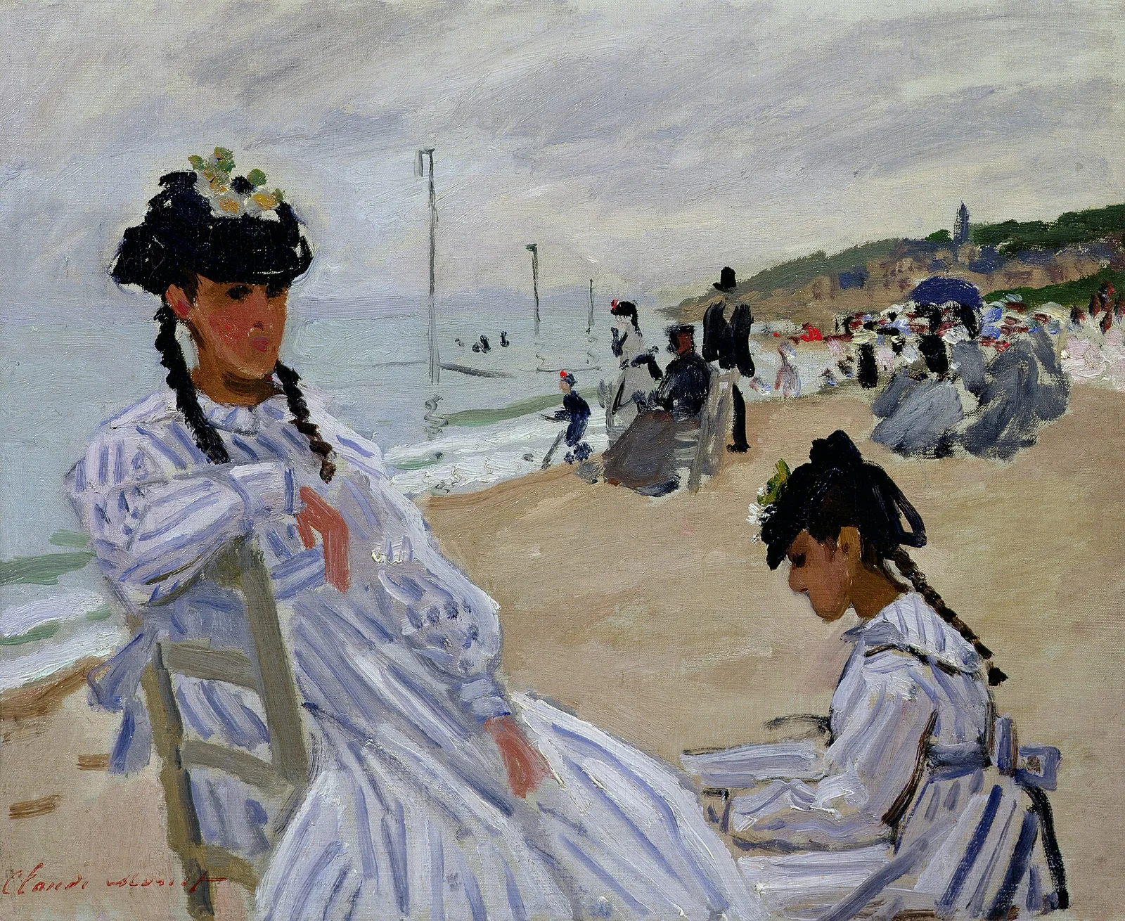 On The Beach At Trouville