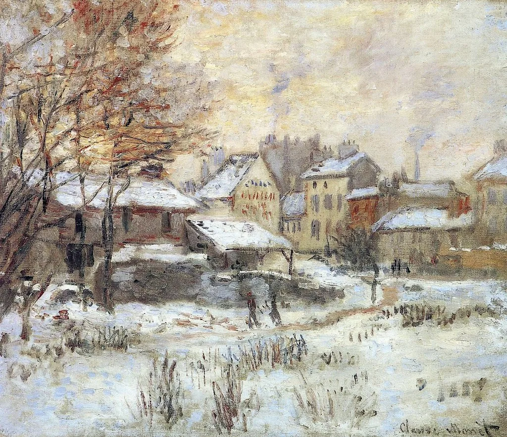 Snow Effect with Setting Sun (No. 2)
