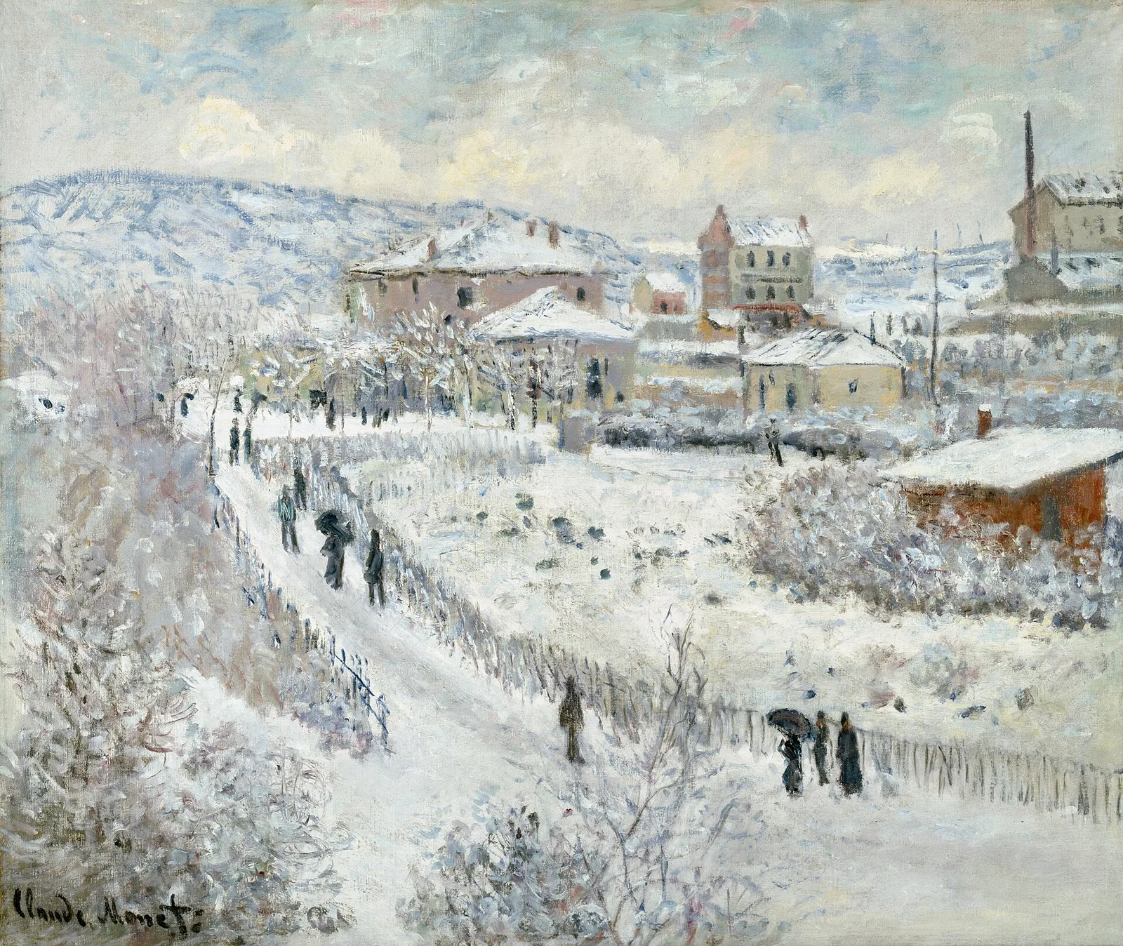 View of Argenteuil in the Snow