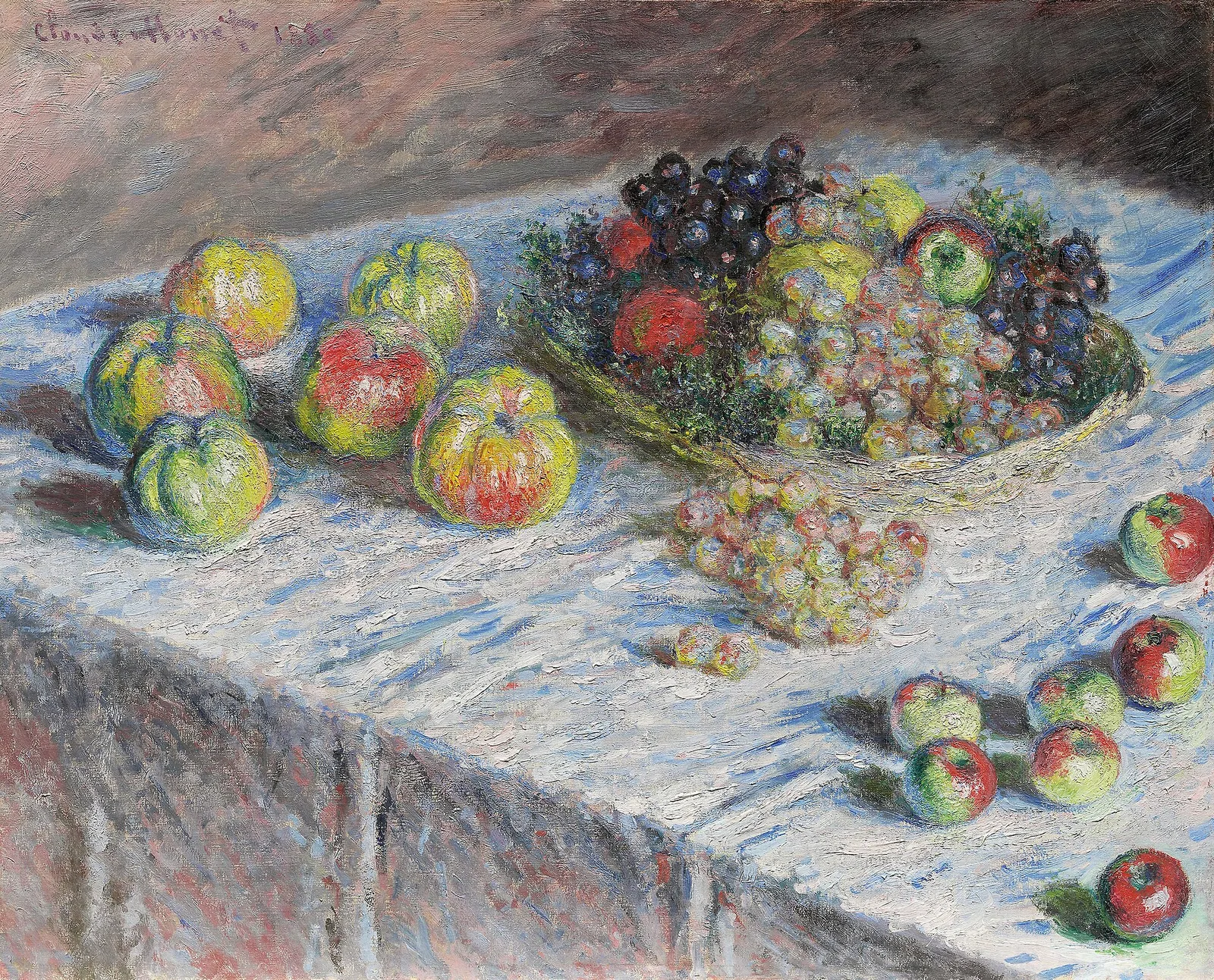 Still Life with Apples And Grapes