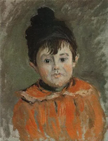 Portrait of Michael with Hat and Pom Pom