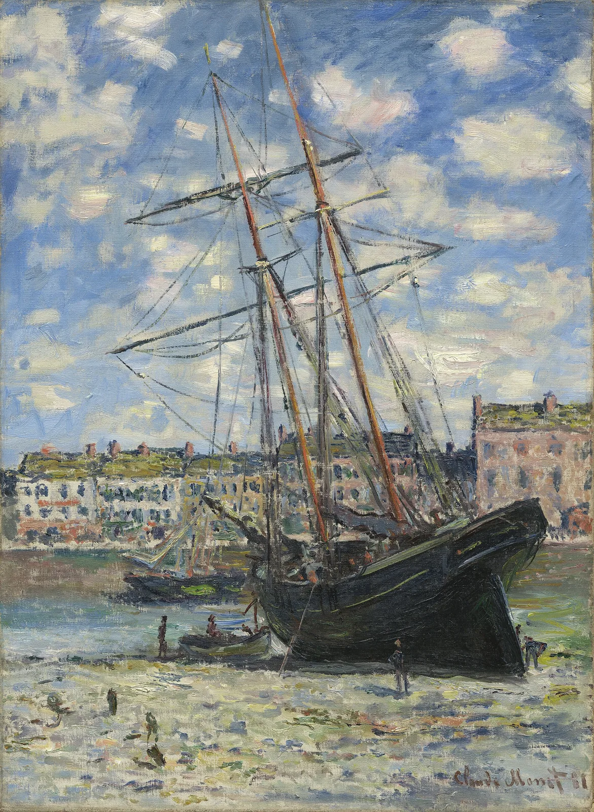 Boat at Low Tide at Fecamp