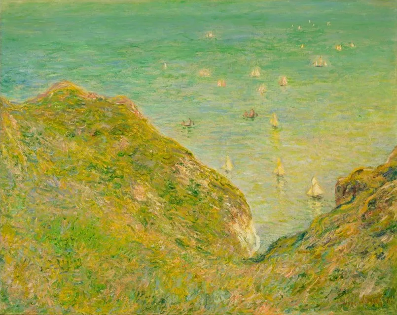 View from the Cliff at Pourville, Bright Weather