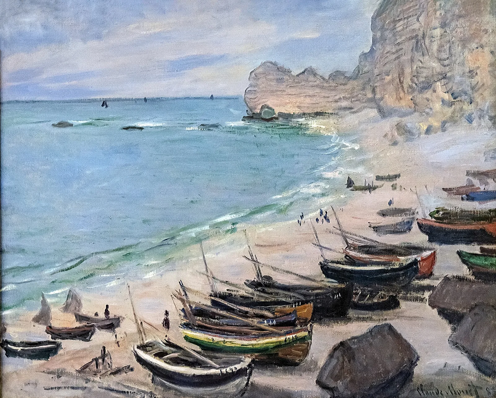 Boats on the Beach at Etretat (No. 1)