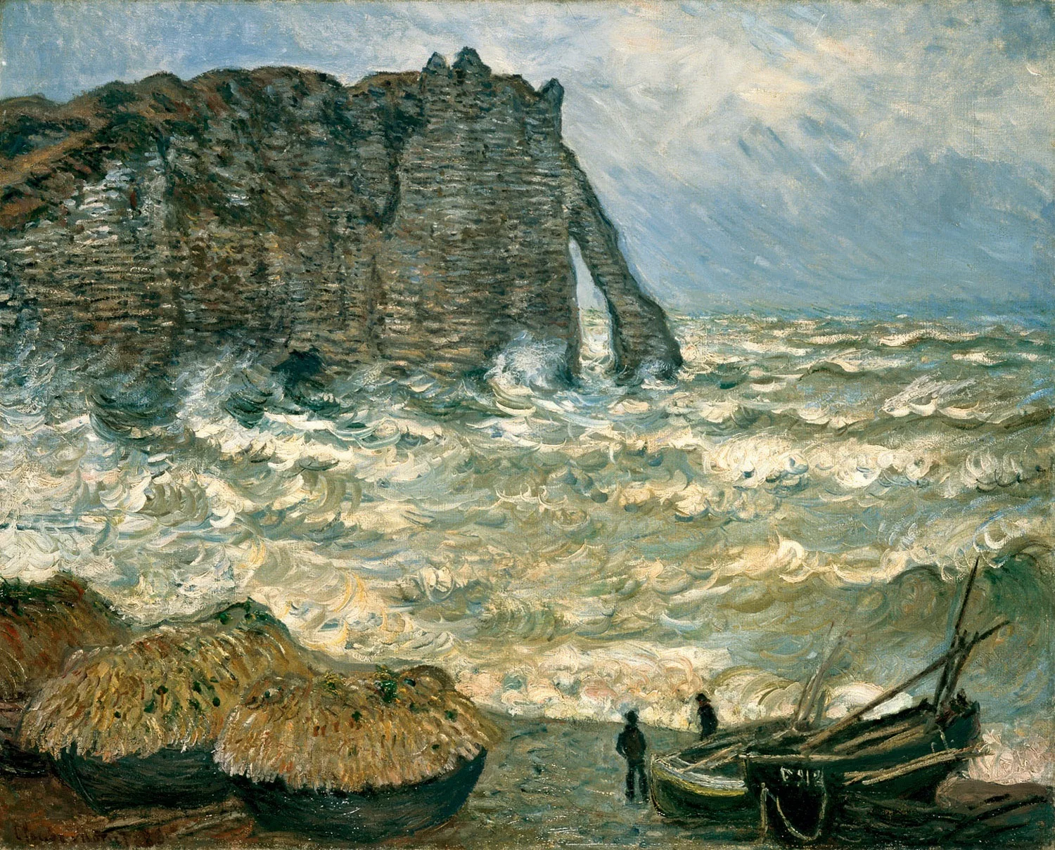Rough Sea at Etretat