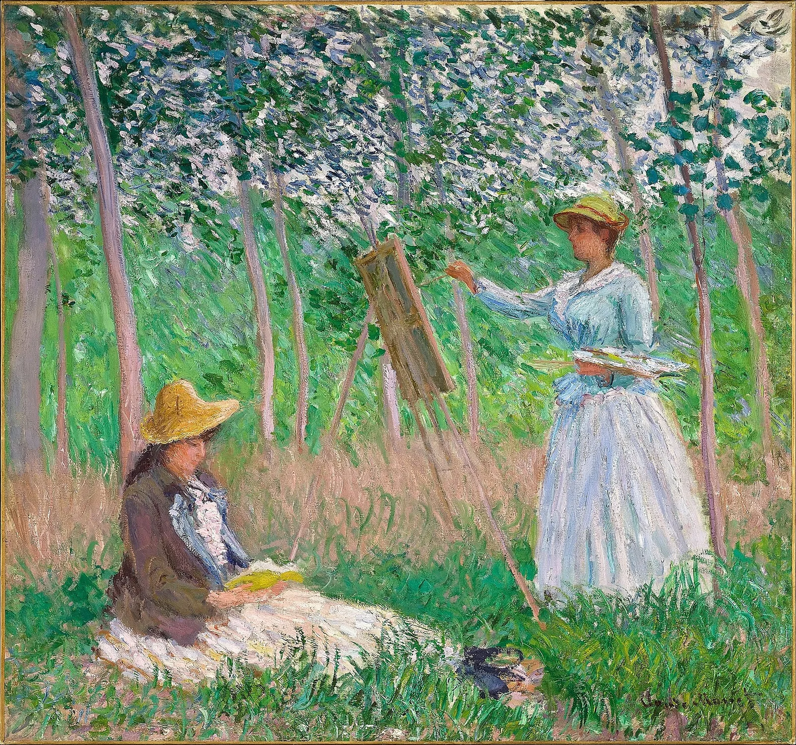 In The Woods At Giverny Blanche Hoschede