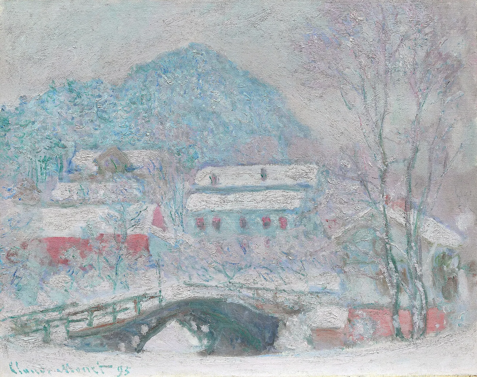 Norway, Sandviken Village in the Snow