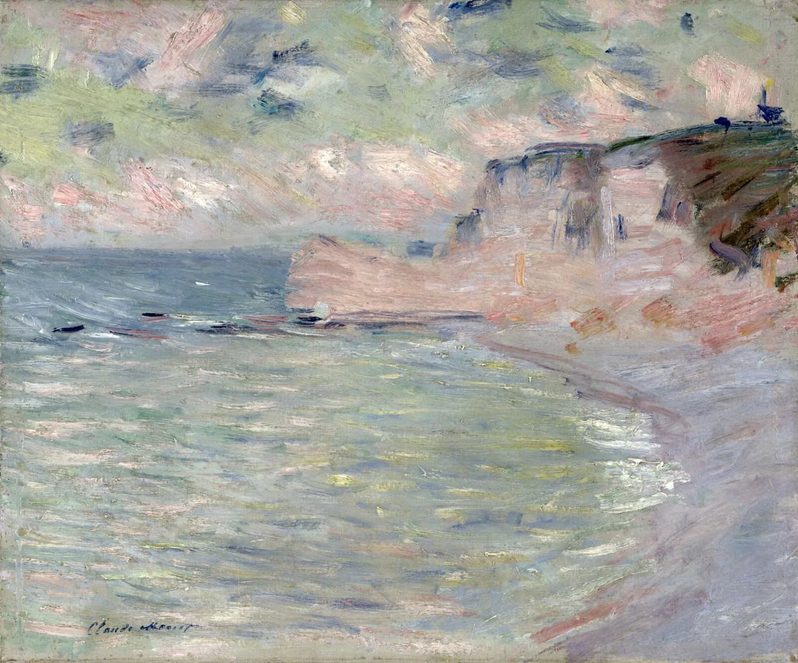 Cliff and Porte d'Amont, Morning Effect