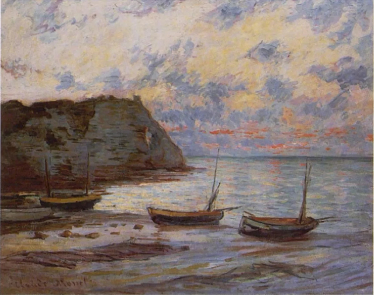 Sunset at Etretat