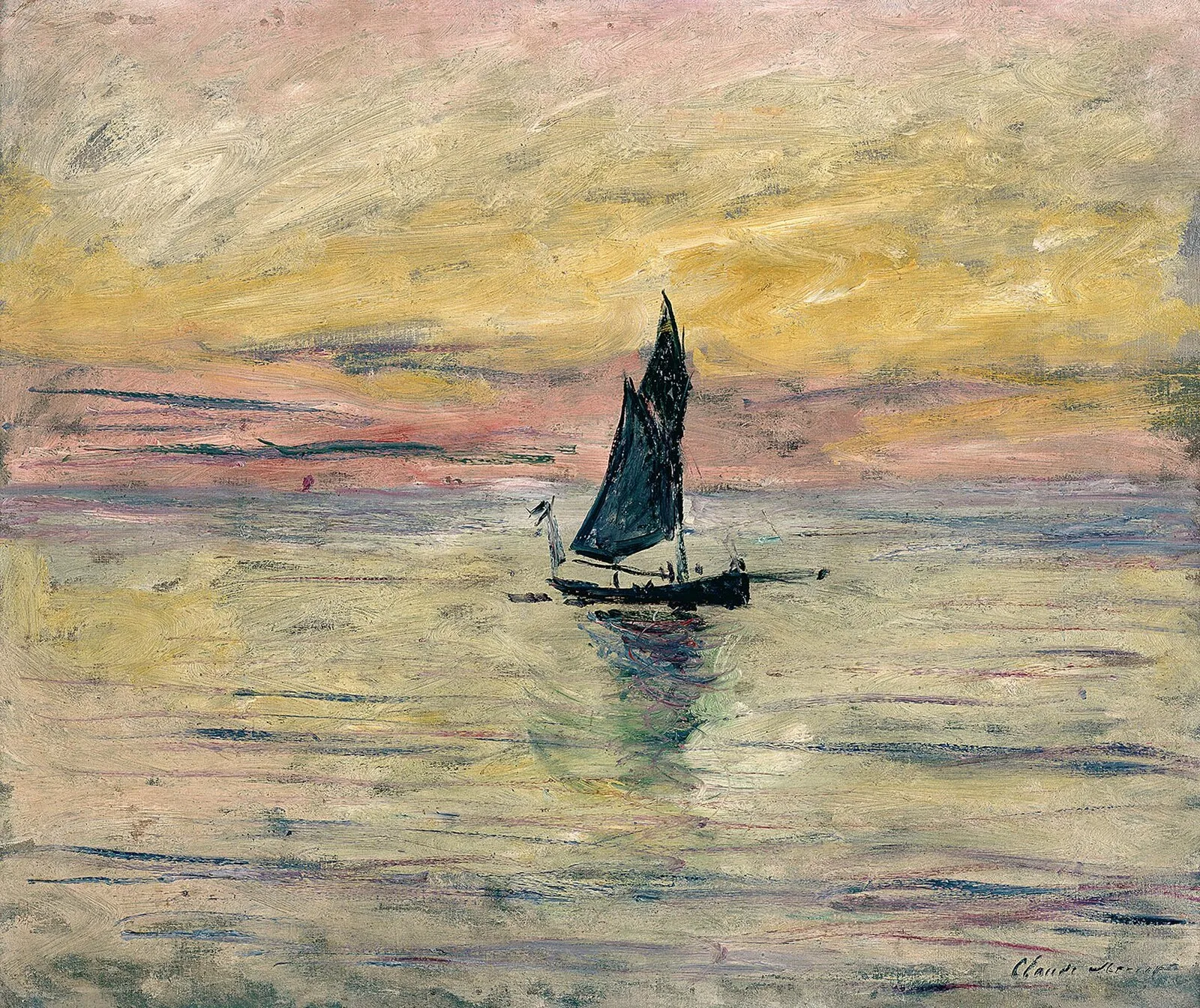 Sailboat, Evening Effect